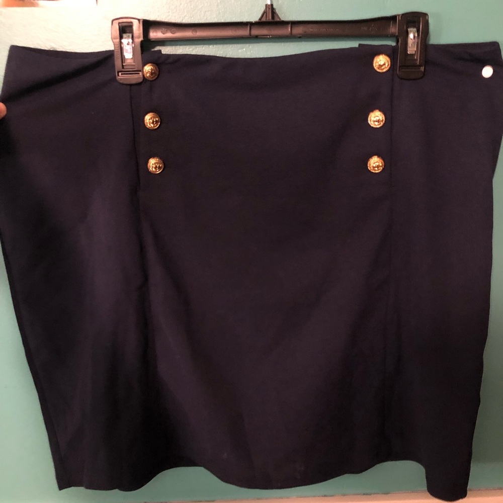 SHEIN NAVY PENCIL SKIRT